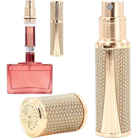 Vitog Refillable Bottle – Filling Perfume Atomizer Cologne Travel Bottle,10ml Luxurious Pocket Perfume Travel Dispenser for Women and Men (Black) 1PCS